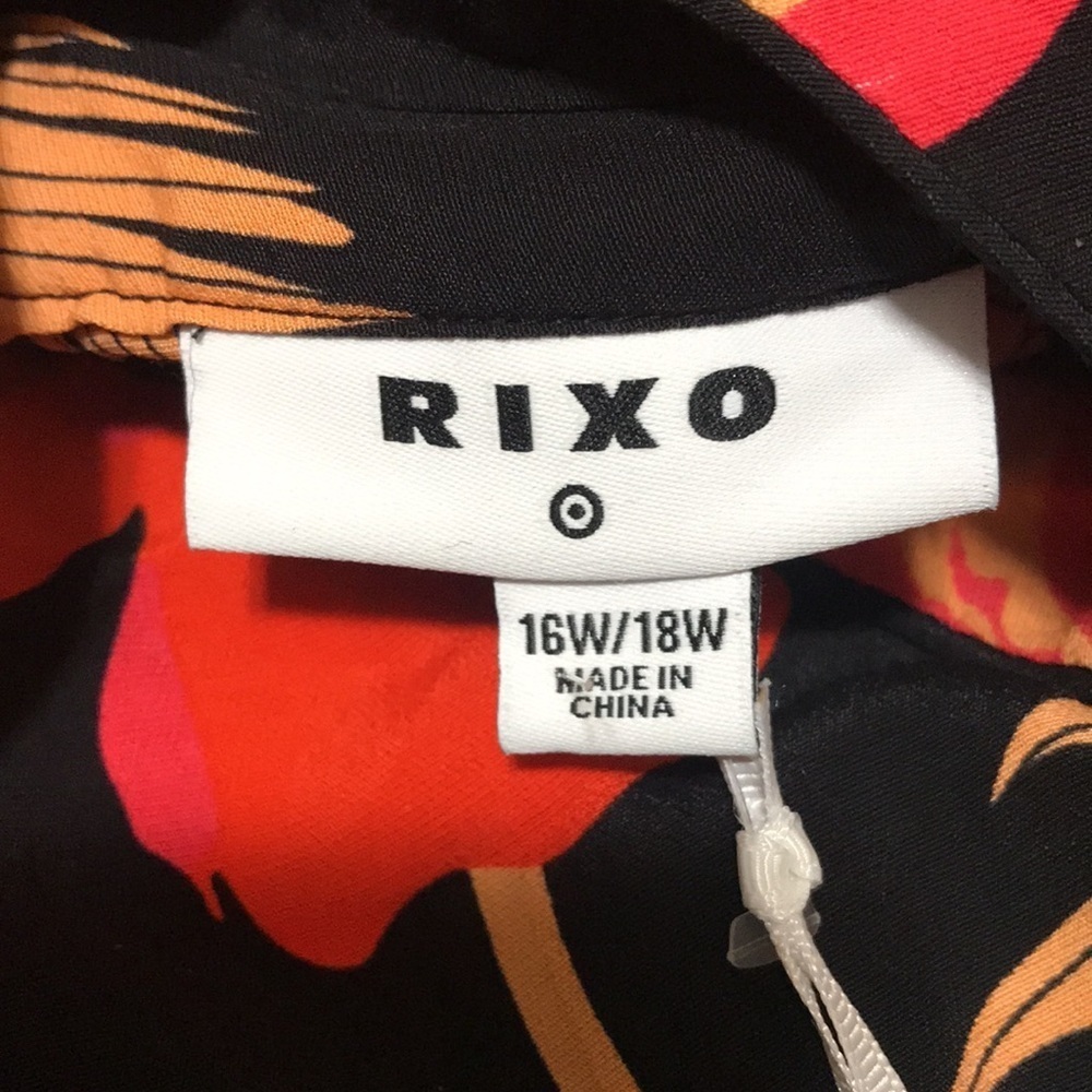 RIXO Target Floral Open Back Cascade Ruffle Dress - Picture 7 of 8